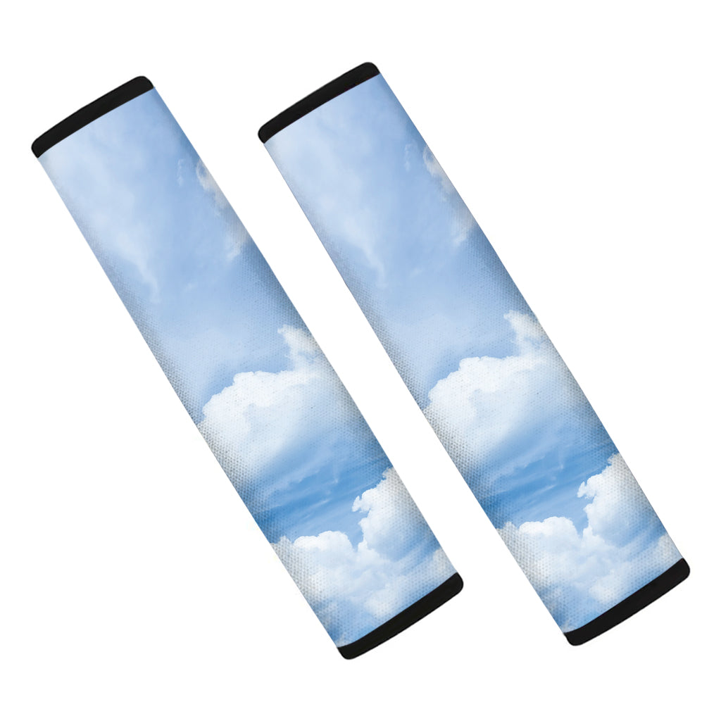 Sky Cloud Print Car Seat Belt Covers
