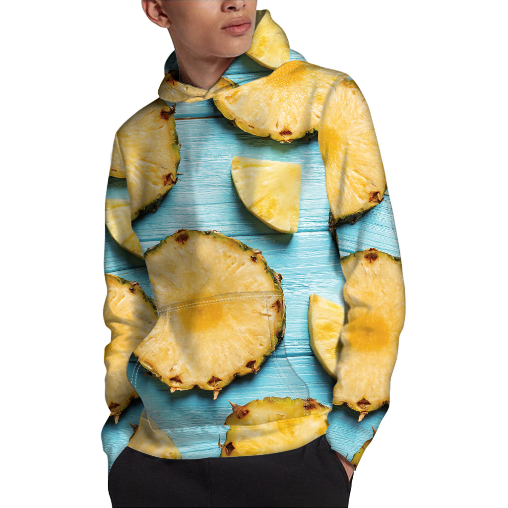 Sliced Pineapple Print Pullover Hoodie