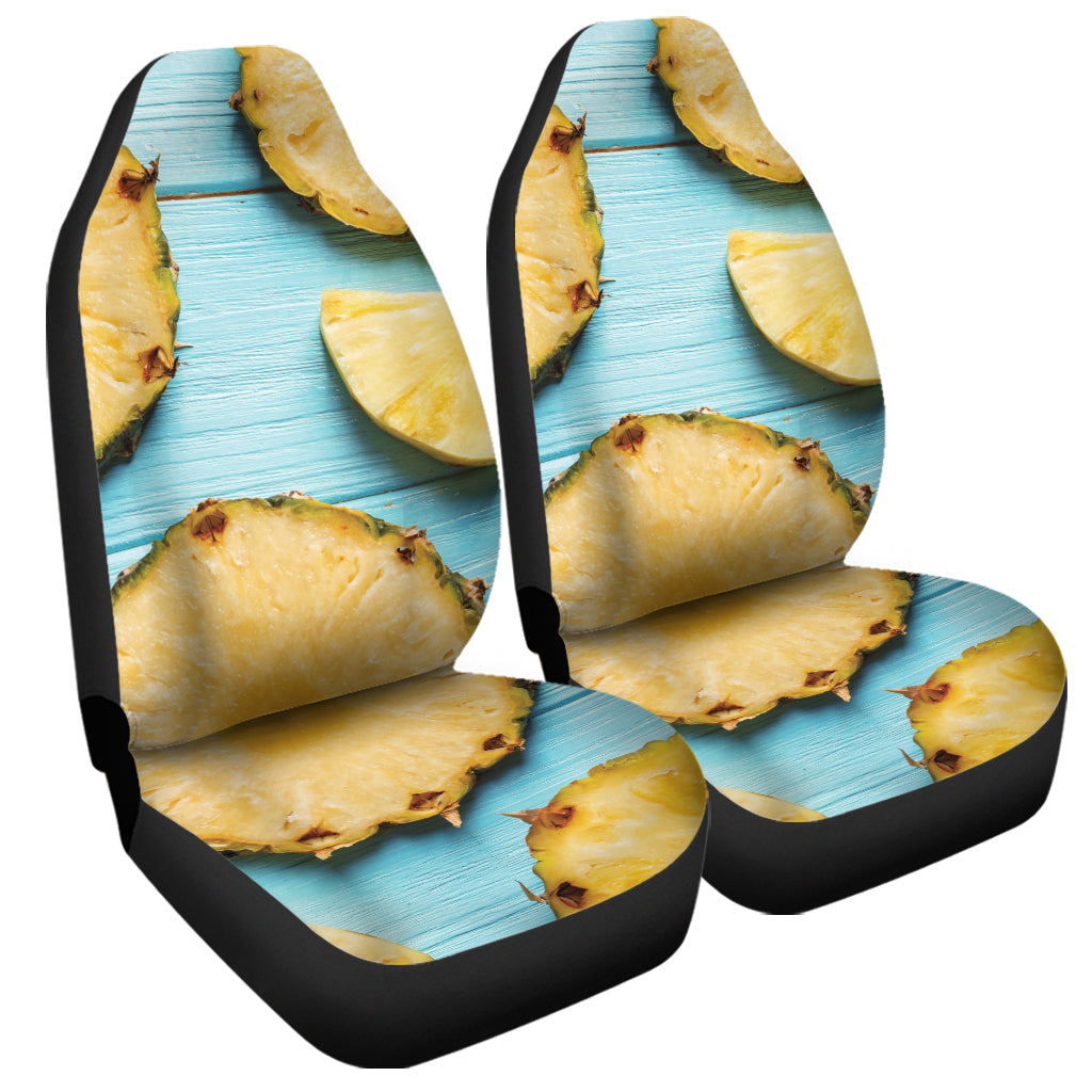 Sliced Pineapple Print Universal Fit Car Seat Covers