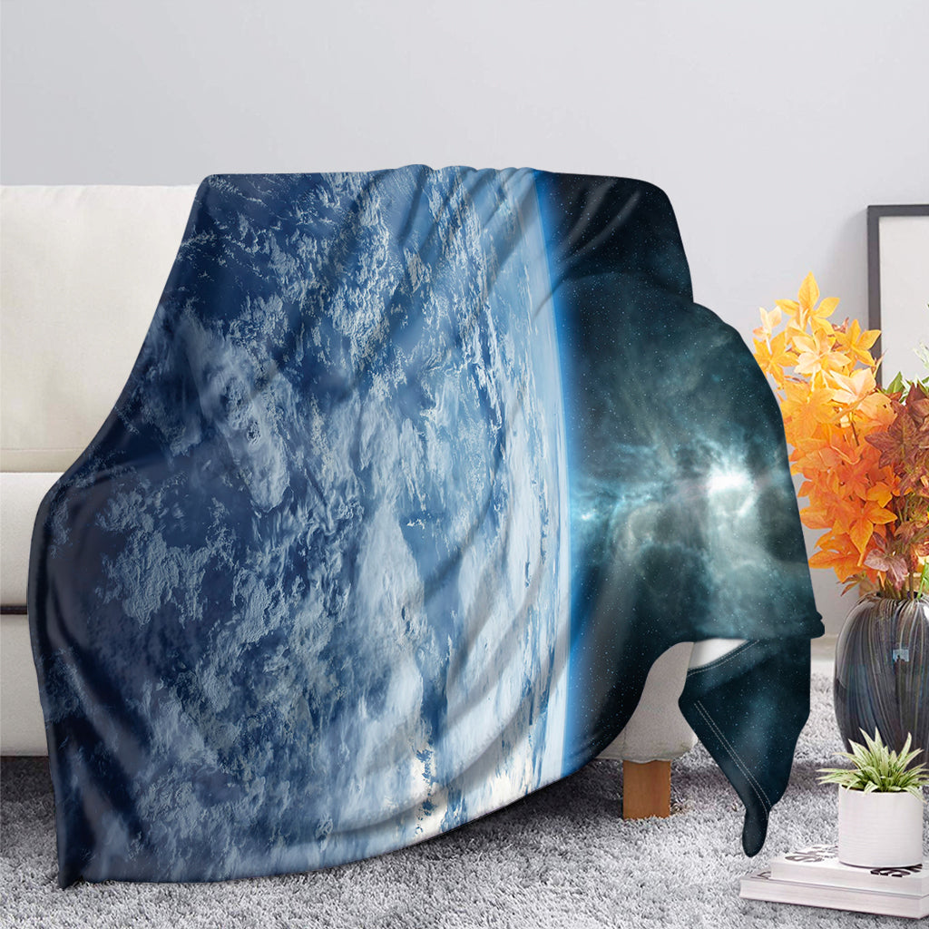 Space And Earth Print Blanket