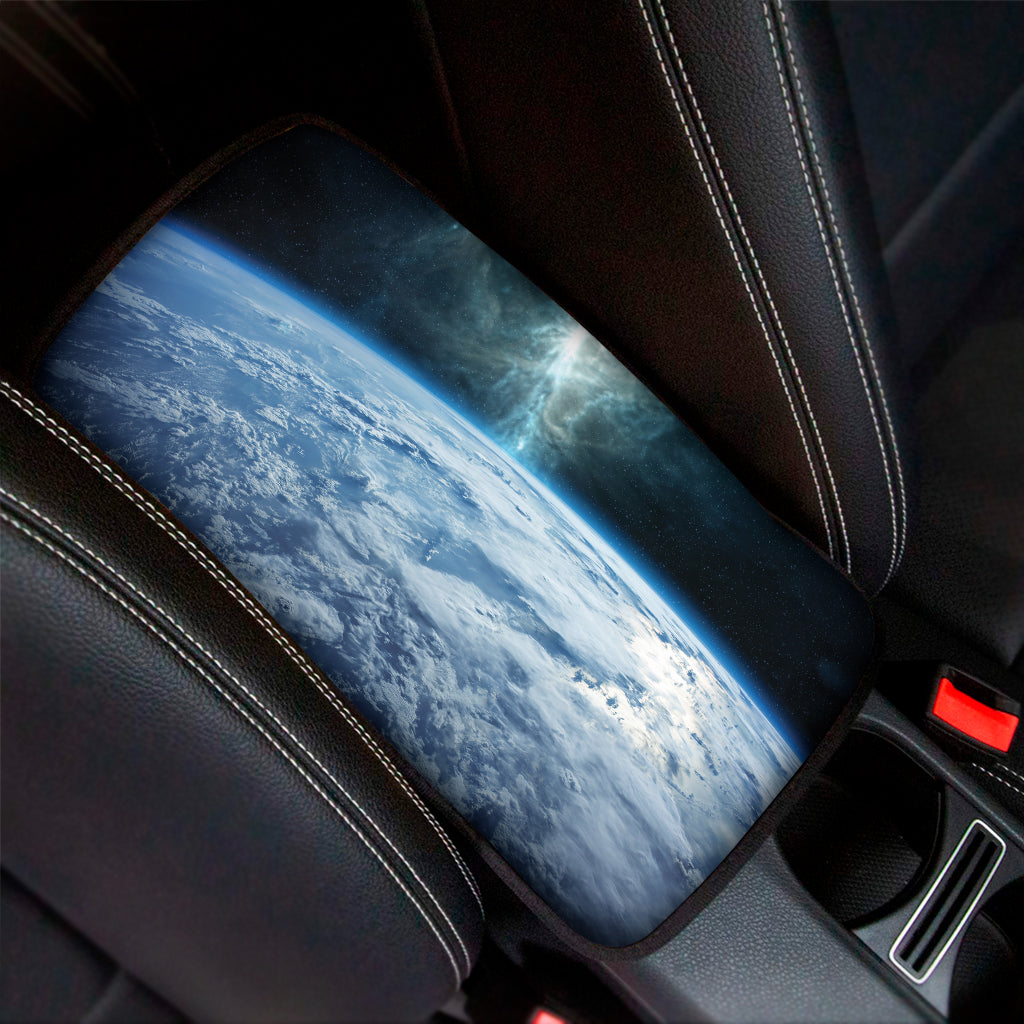 Space And Earth Print Car Center Console Cover