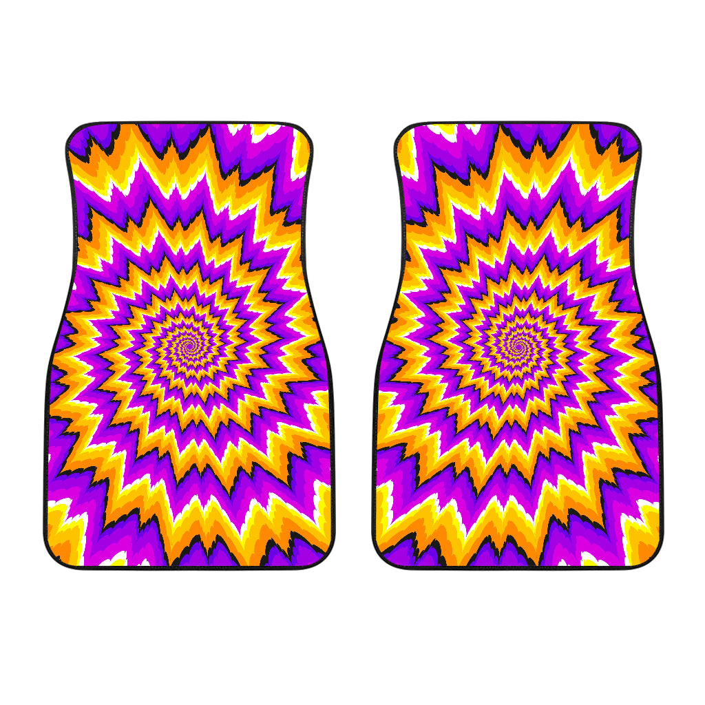 Spiral Expansion Moving Optical Illusion Front Car Floor Mats