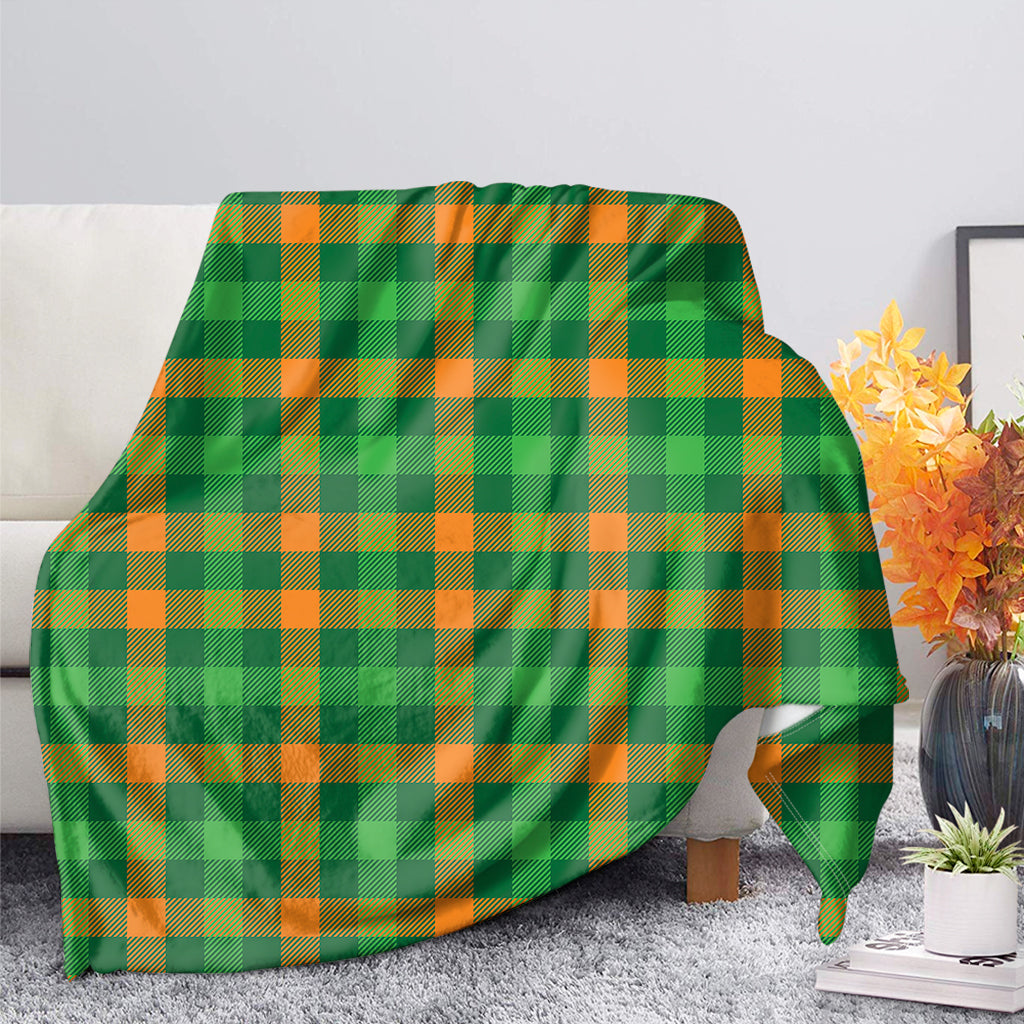 St. Patrick's Day Buffalo Check Print Blanket