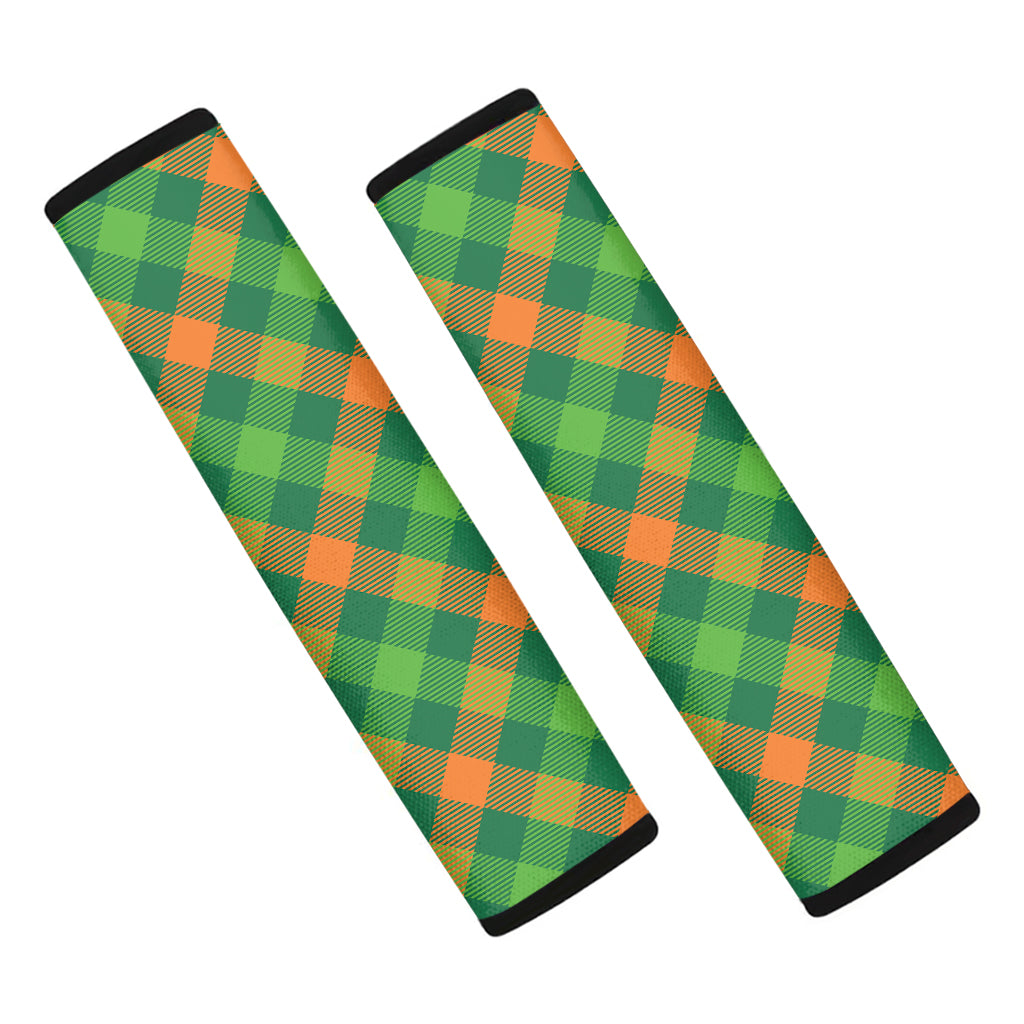 St. Patrick's Day Buffalo Pattern Print Car Seat Belt Covers