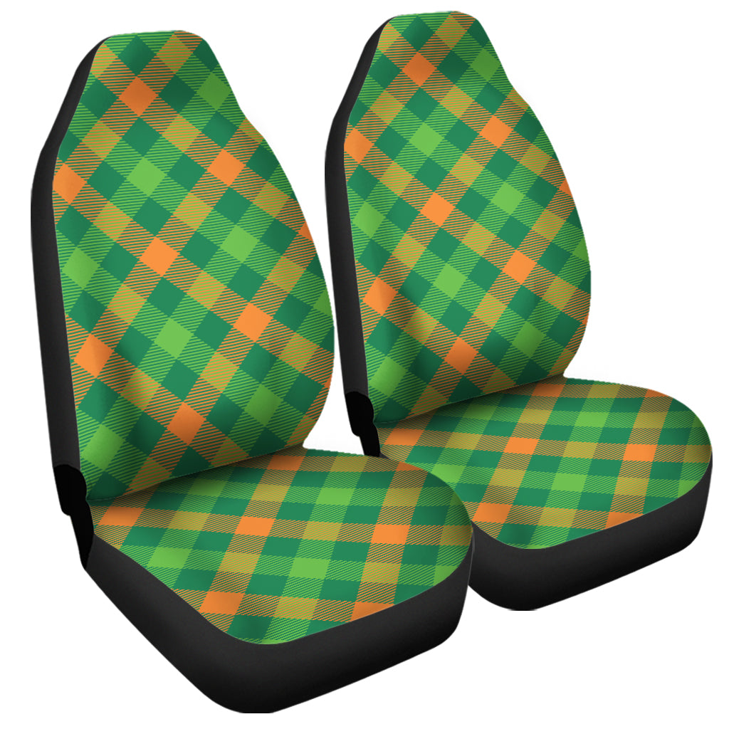 St. Patrick's Day Buffalo Pattern Print Universal Fit Car Seat Covers