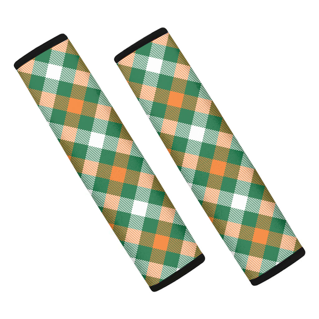 St. Patrick's Day Plaid Pattern Print Car Seat Belt Covers