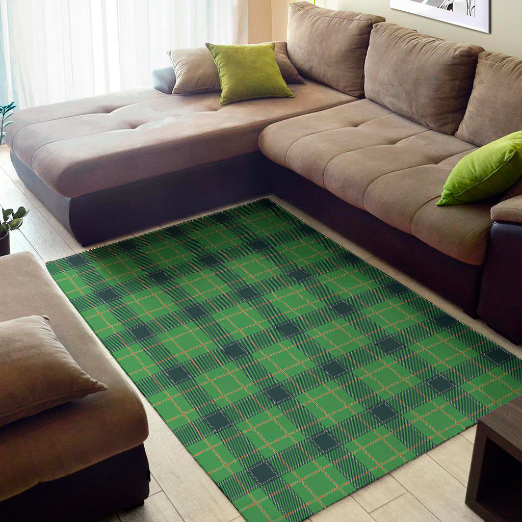 St. Patrick's Day Scottish Plaid Print Area Rug