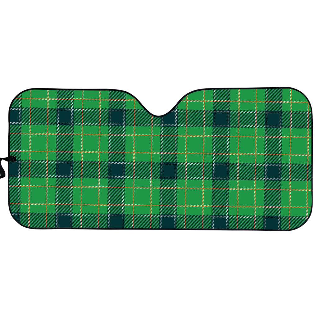 St. Patrick's Day Scottish Plaid Print Car Sun Shade