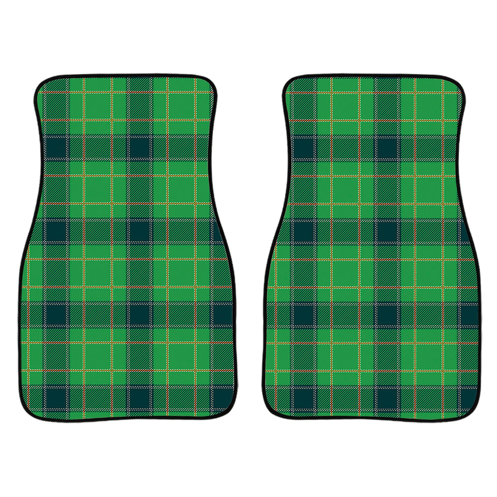 St. Patrick's Day Scottish Plaid Print Front Car Floor Mats