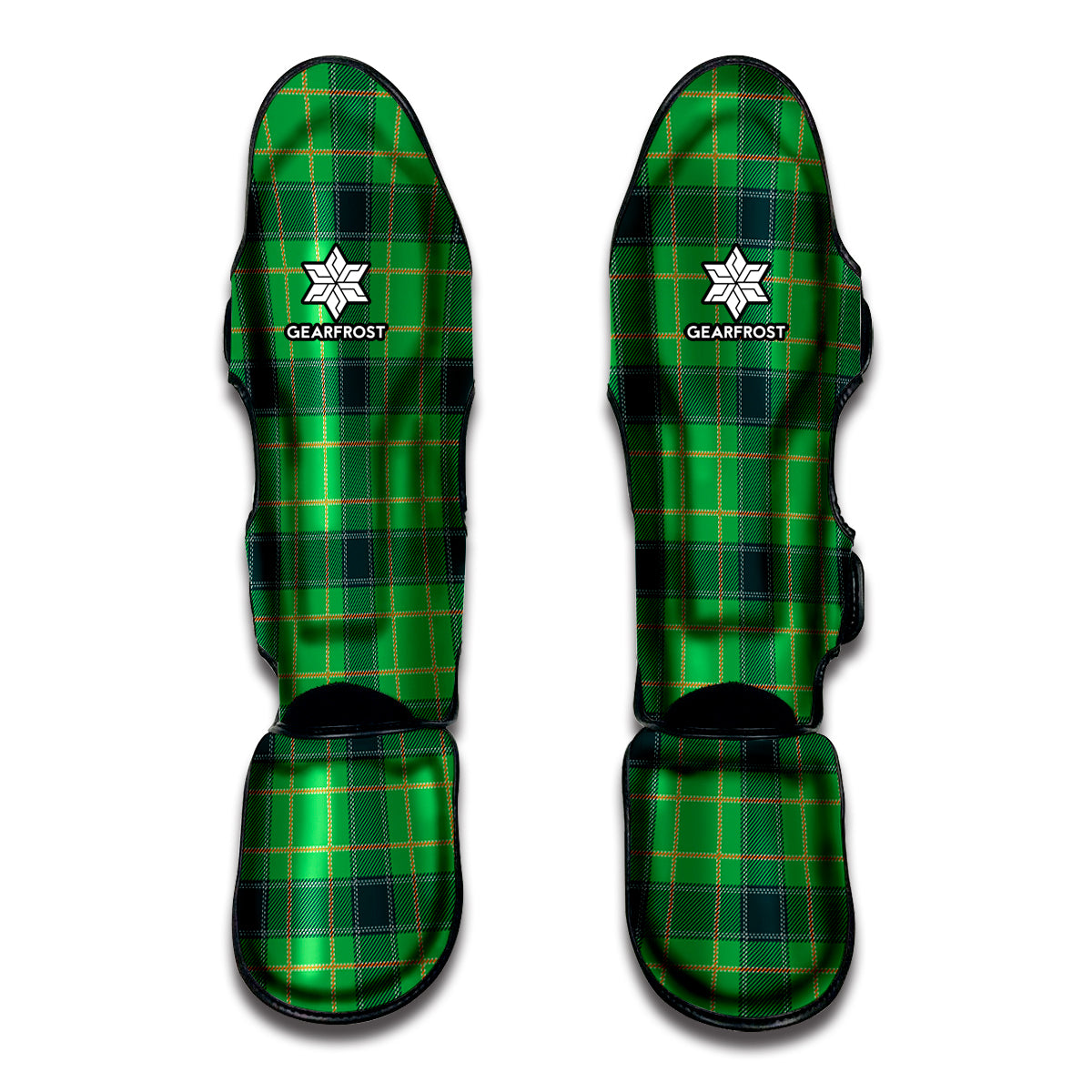 St. Patrick's Day Scottish Plaid Print Muay Thai Shin Guards