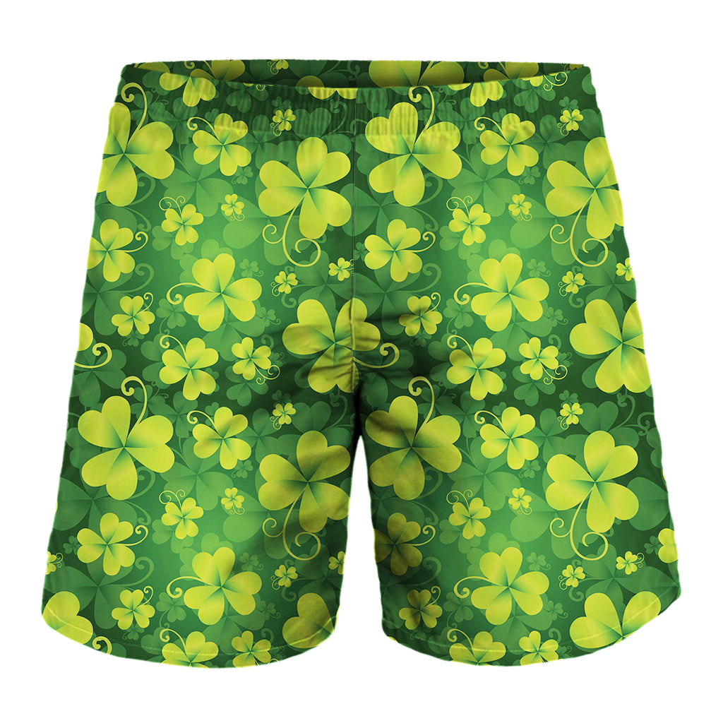 St. Patrick's Day Shamrock Pattern Print Men's Shorts