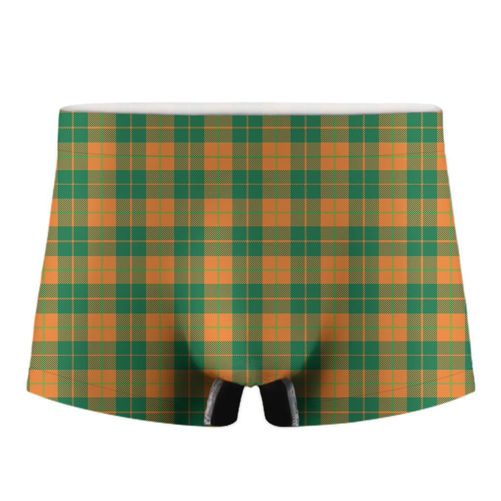 St. Patrick's Day Stewart Plaid Print Men's Boxer Briefs