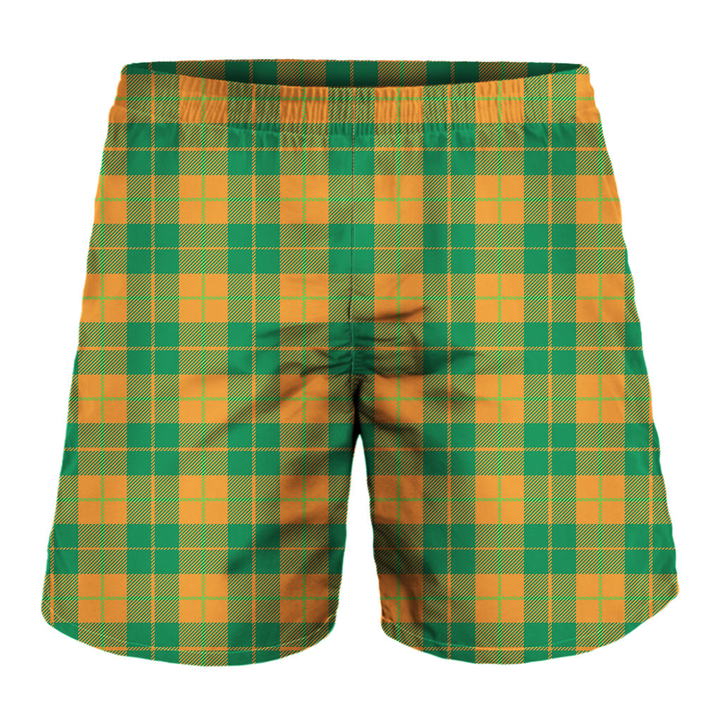 St. Patrick's Day Stewart Plaid Print Men's Shorts