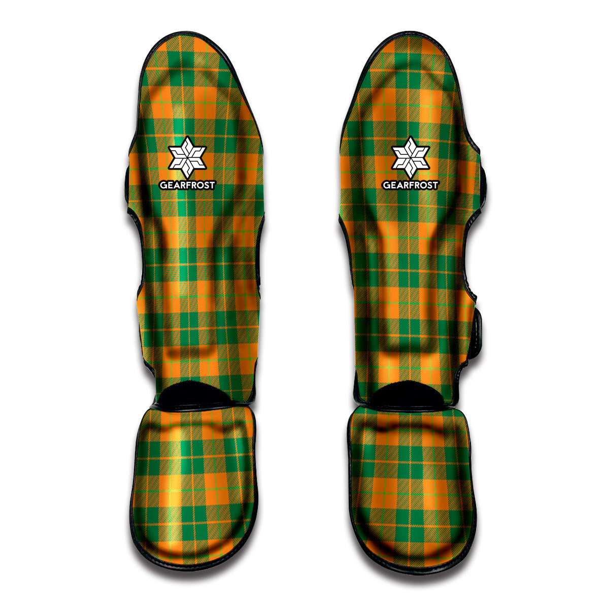 St. Patrick's Day Stewart Plaid Print Muay Thai Shin Guards