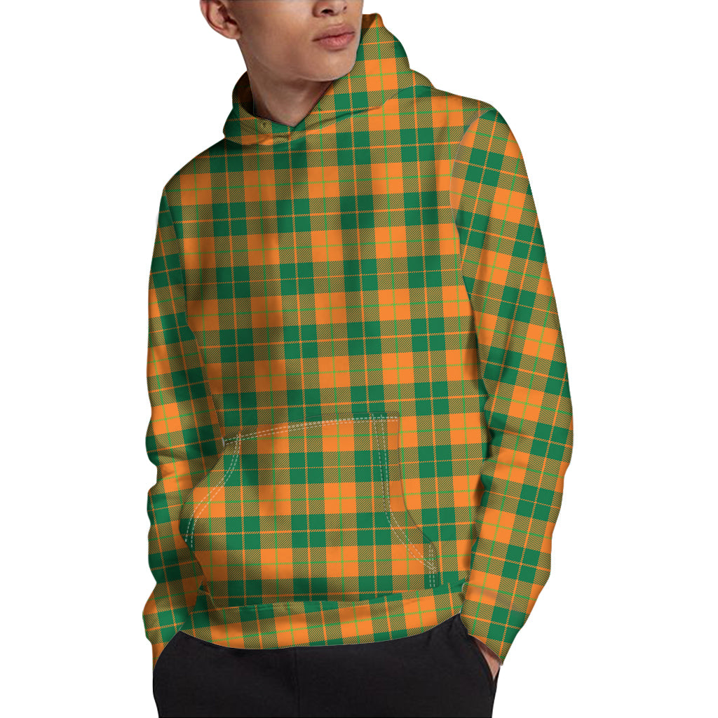 St. Patrick's Day Stewart Plaid Print Pullover Hoodie