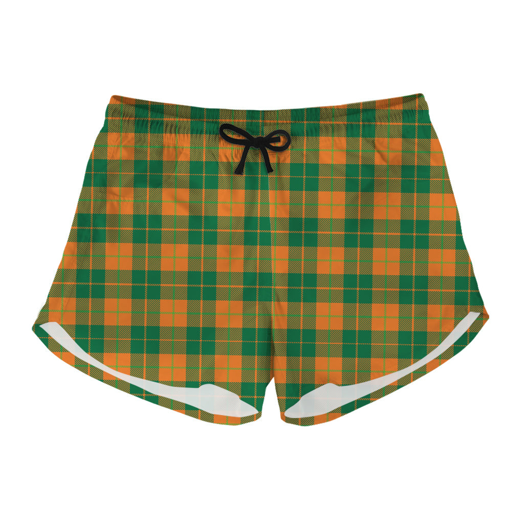 St. Patrick's Day Stewart Plaid Print Women's Shorts