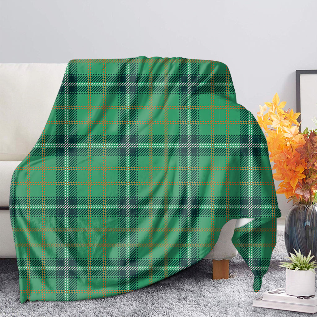 St. Patrick's Day Tartan Pattern Print Blanket