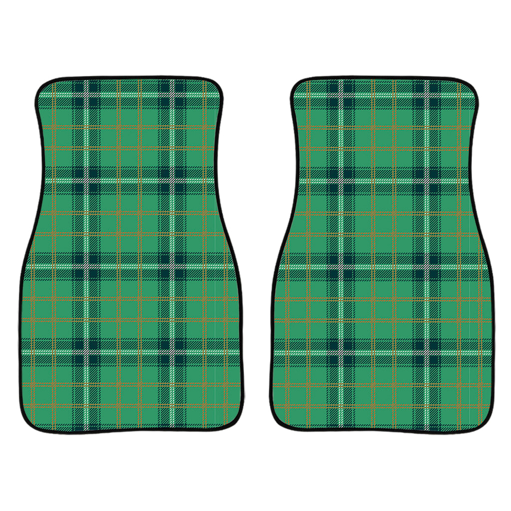 St. Patrick's Day Tartan Pattern Print Front Car Floor Mats