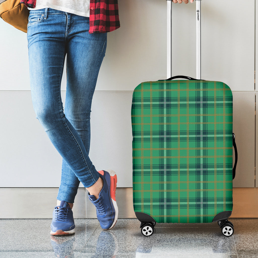 St. Patrick's Day Tartan Pattern Print Luggage Cover