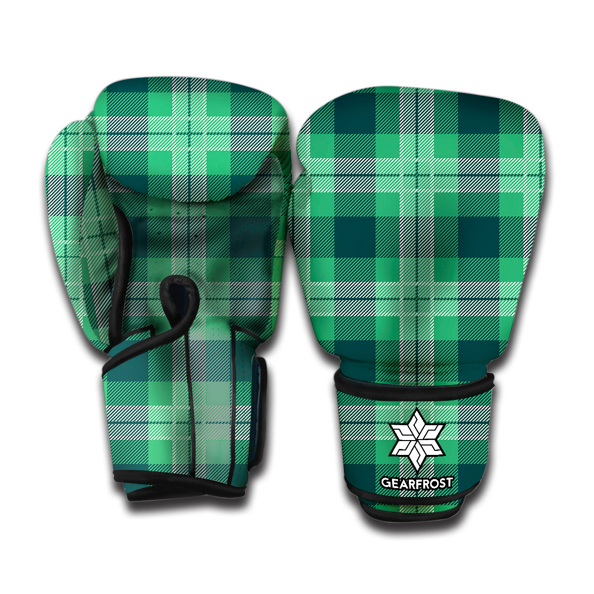 St. Patrick's Day Tartan Print Boxing Gloves