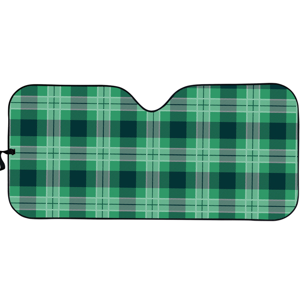 St. Patrick's Day Tartan Print Car Sun Shade