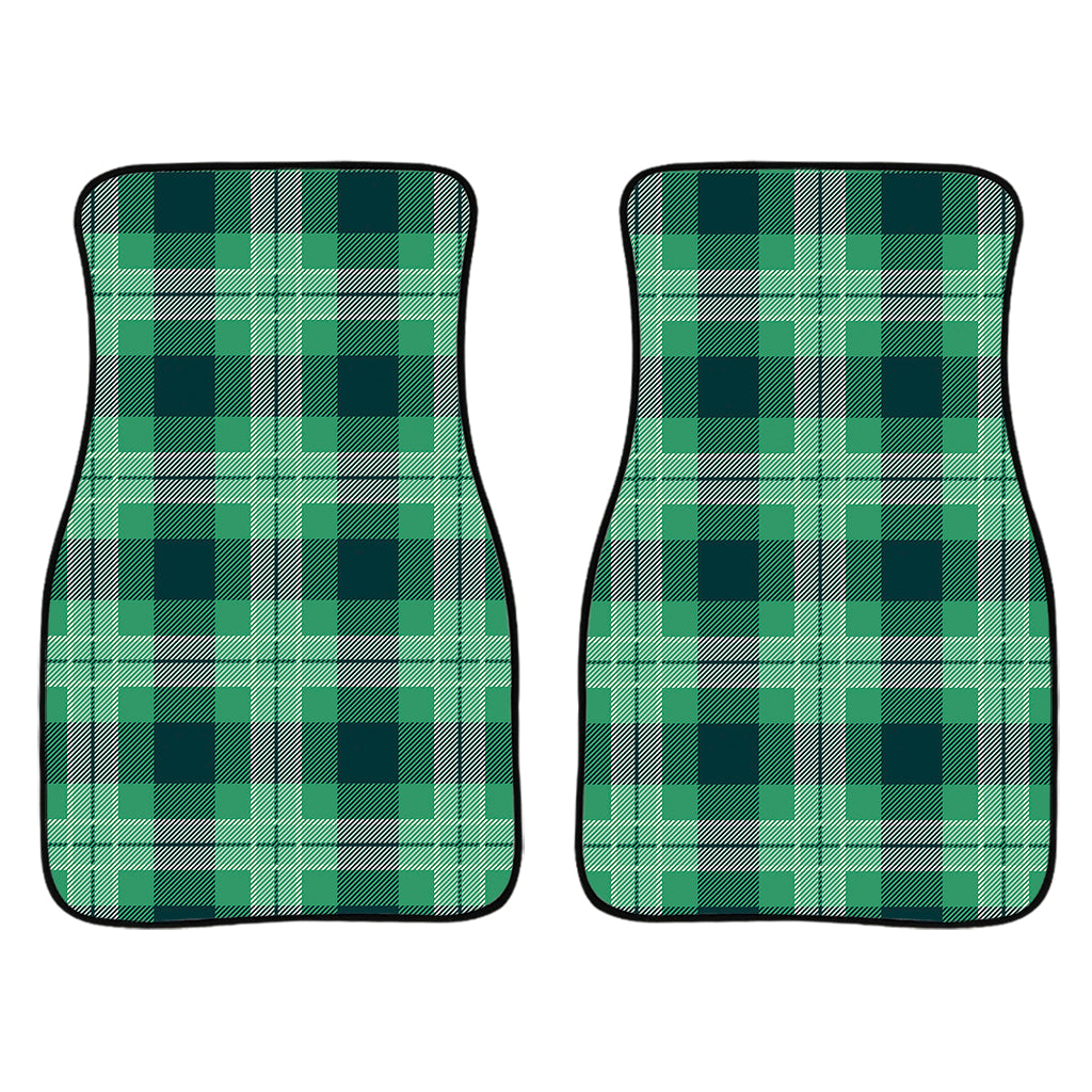 St. Patrick's Day Tartan Print Front Car Floor Mats