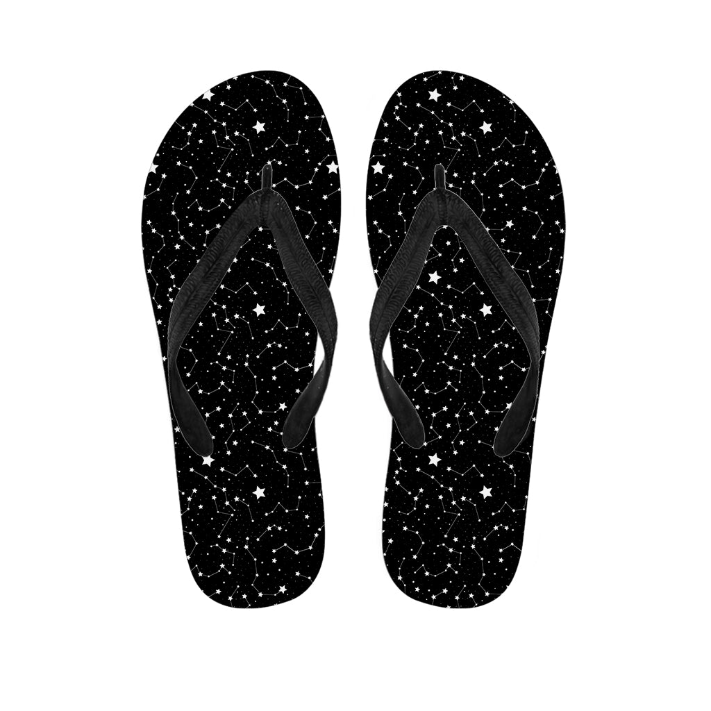 Star Constellations Pattern Print Flip Flops