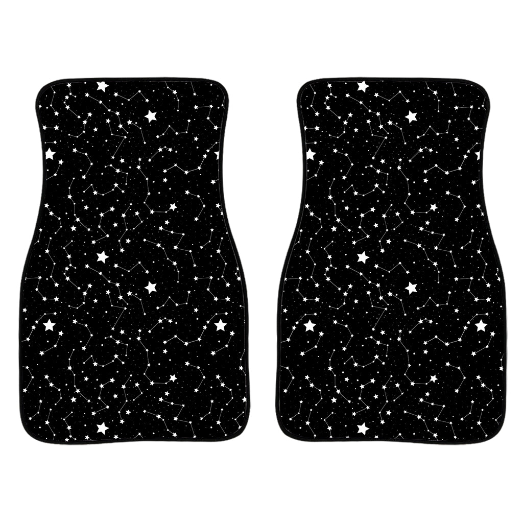 Star Constellations Pattern Print Front Car Floor Mats