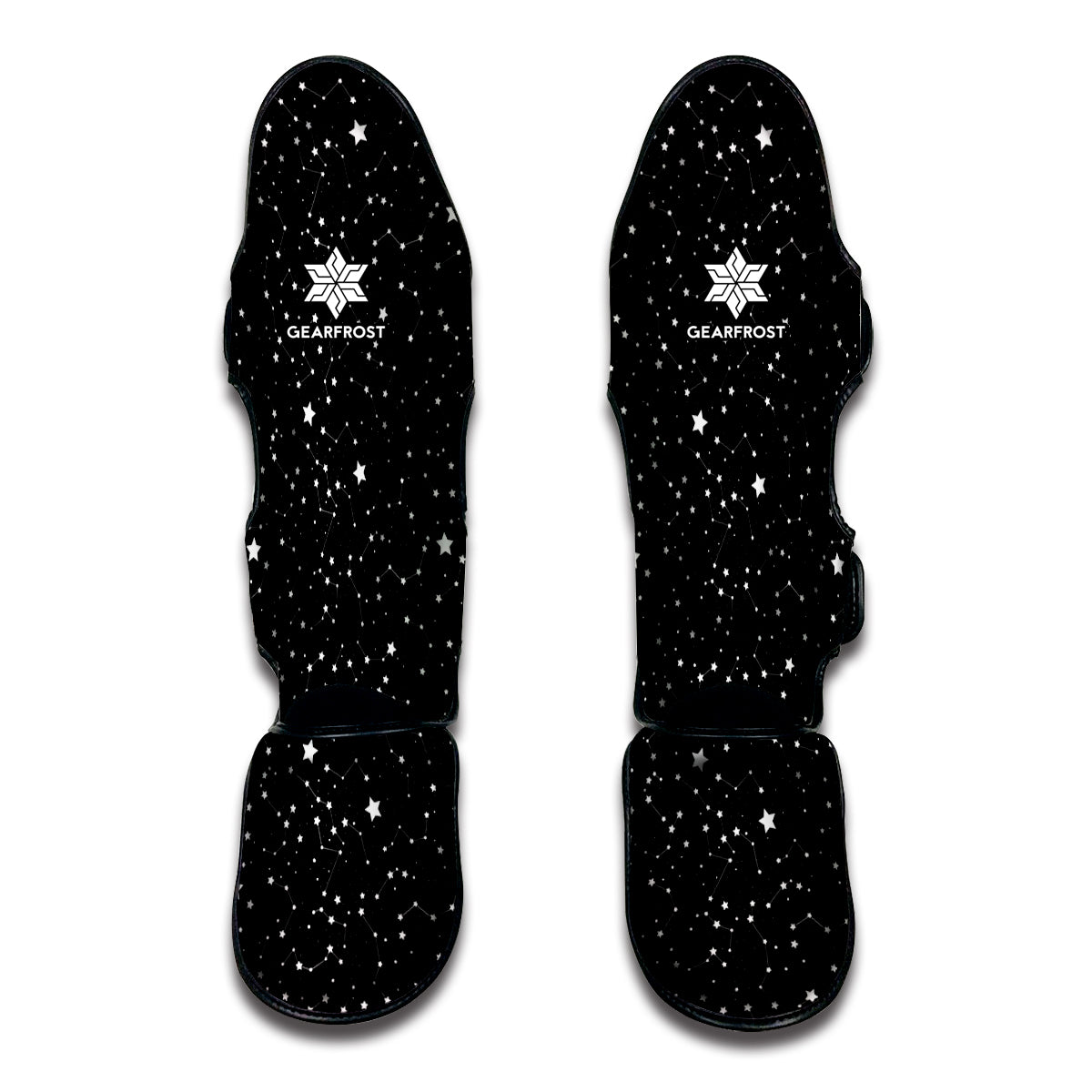 Star Constellations Pattern Print Muay Thai Shin Guards