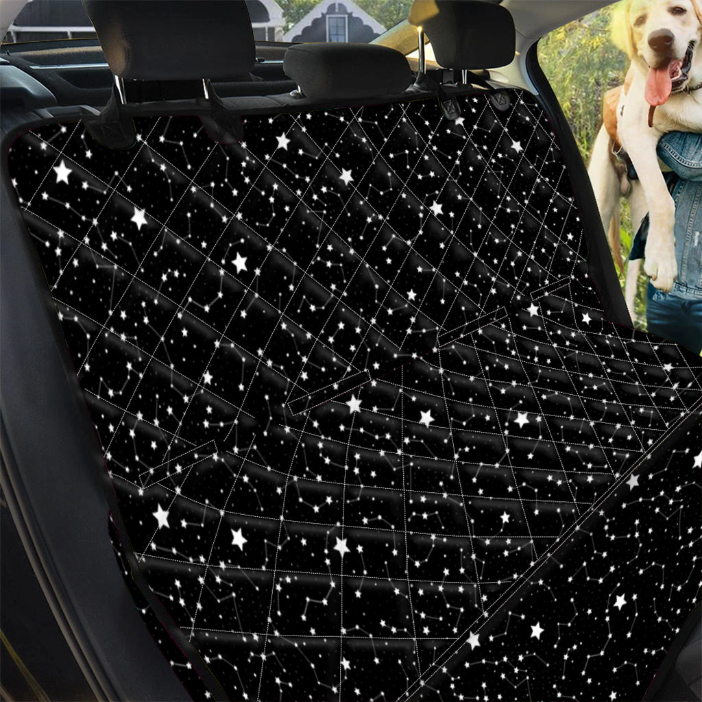 Star Constellations Pattern Print Pet Car Back Seat Cover