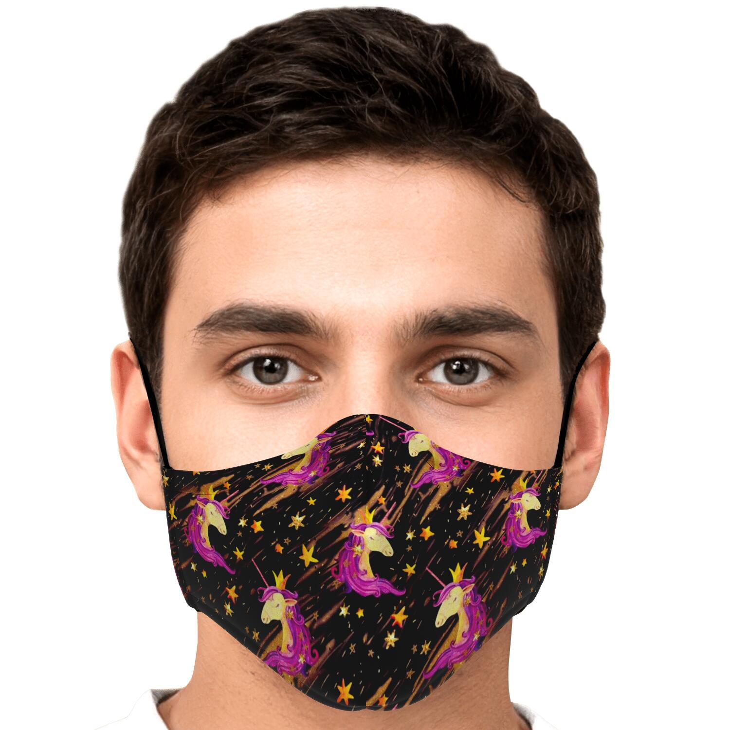 Star Fairy Unicorn Pattern Print Face Mask