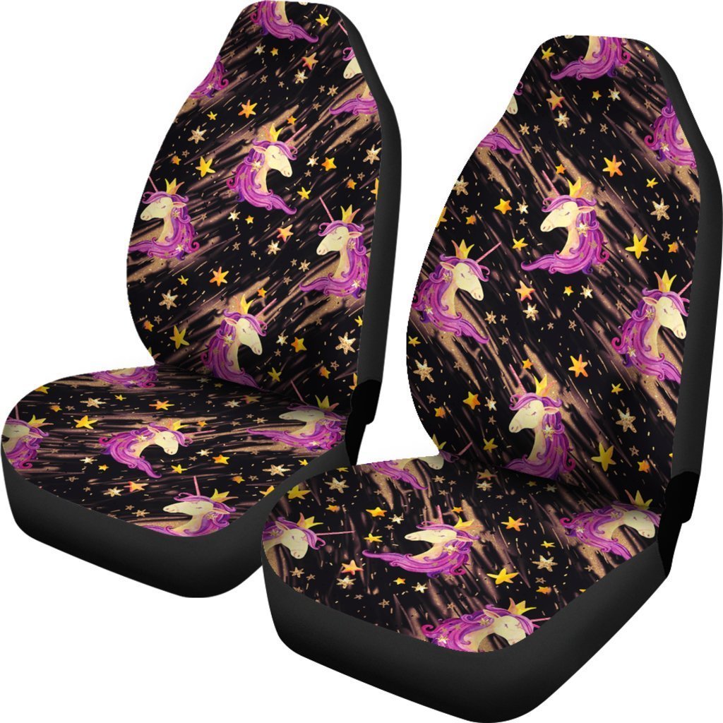 Star Fairy Unicorn Pattern Print Universal Fit Car Seat Covers