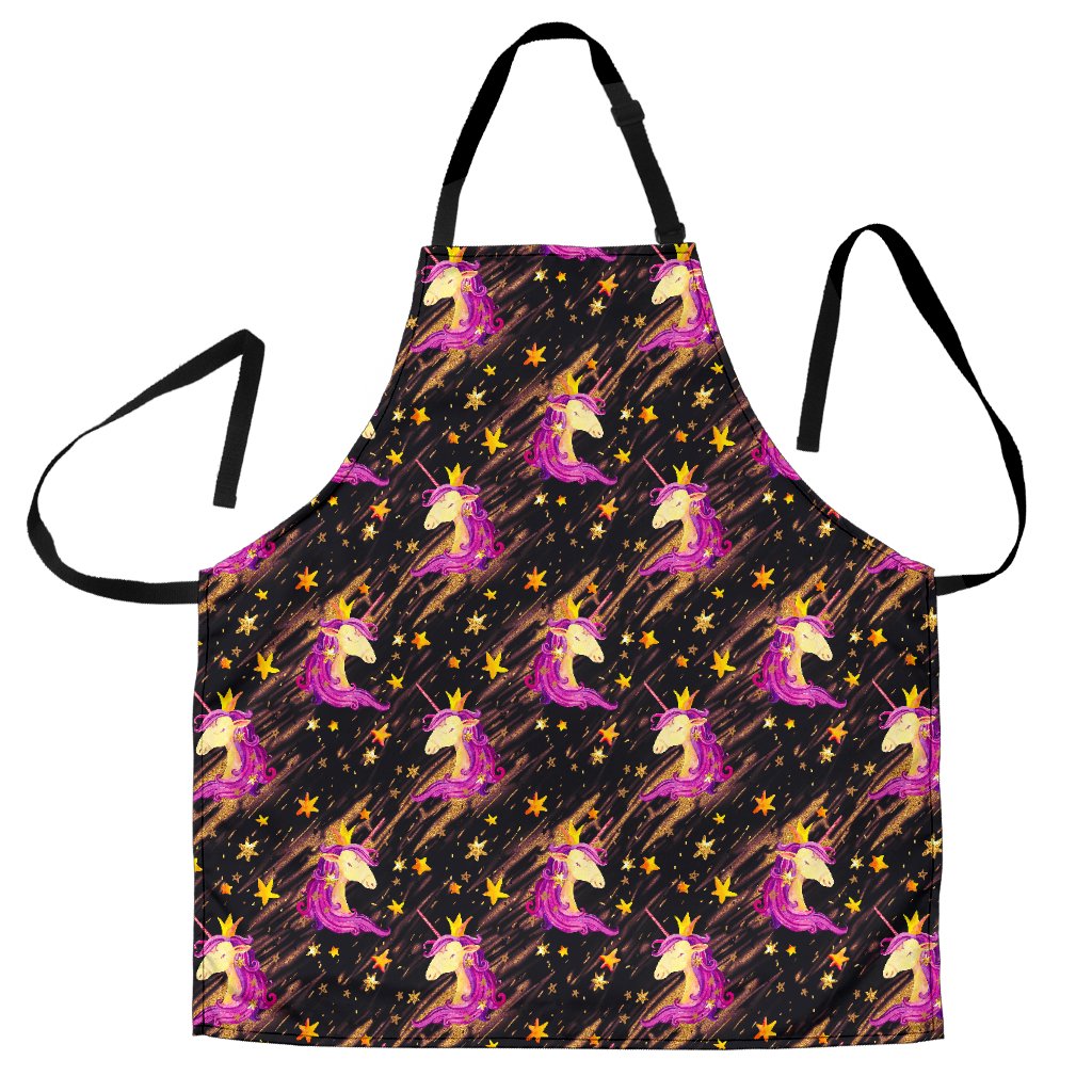 Star Fairy Unicorn Pattern Print Women's Apron