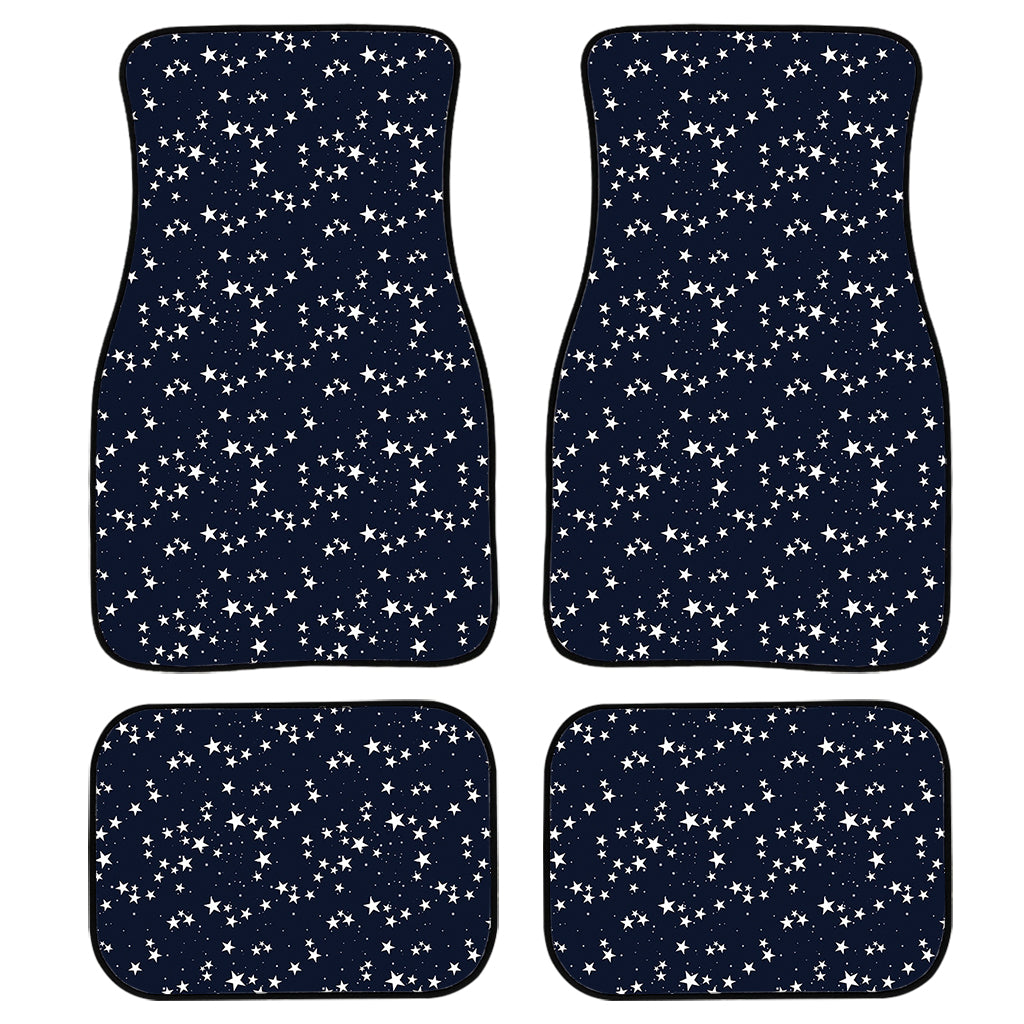 Star Sky Pattern Print Front and Back Car Floor Mats