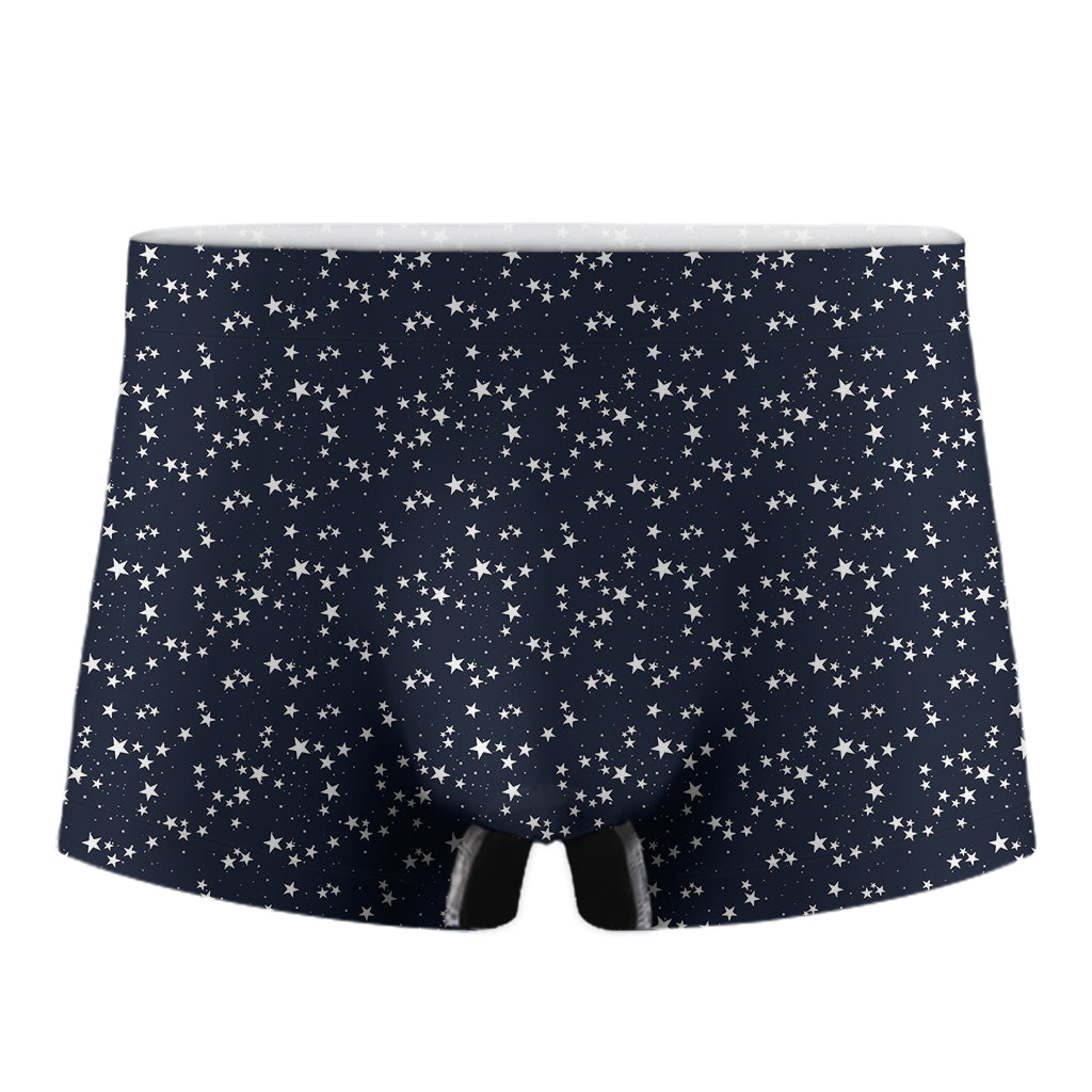 Star Sky Pattern Print Men's Boxer Briefs