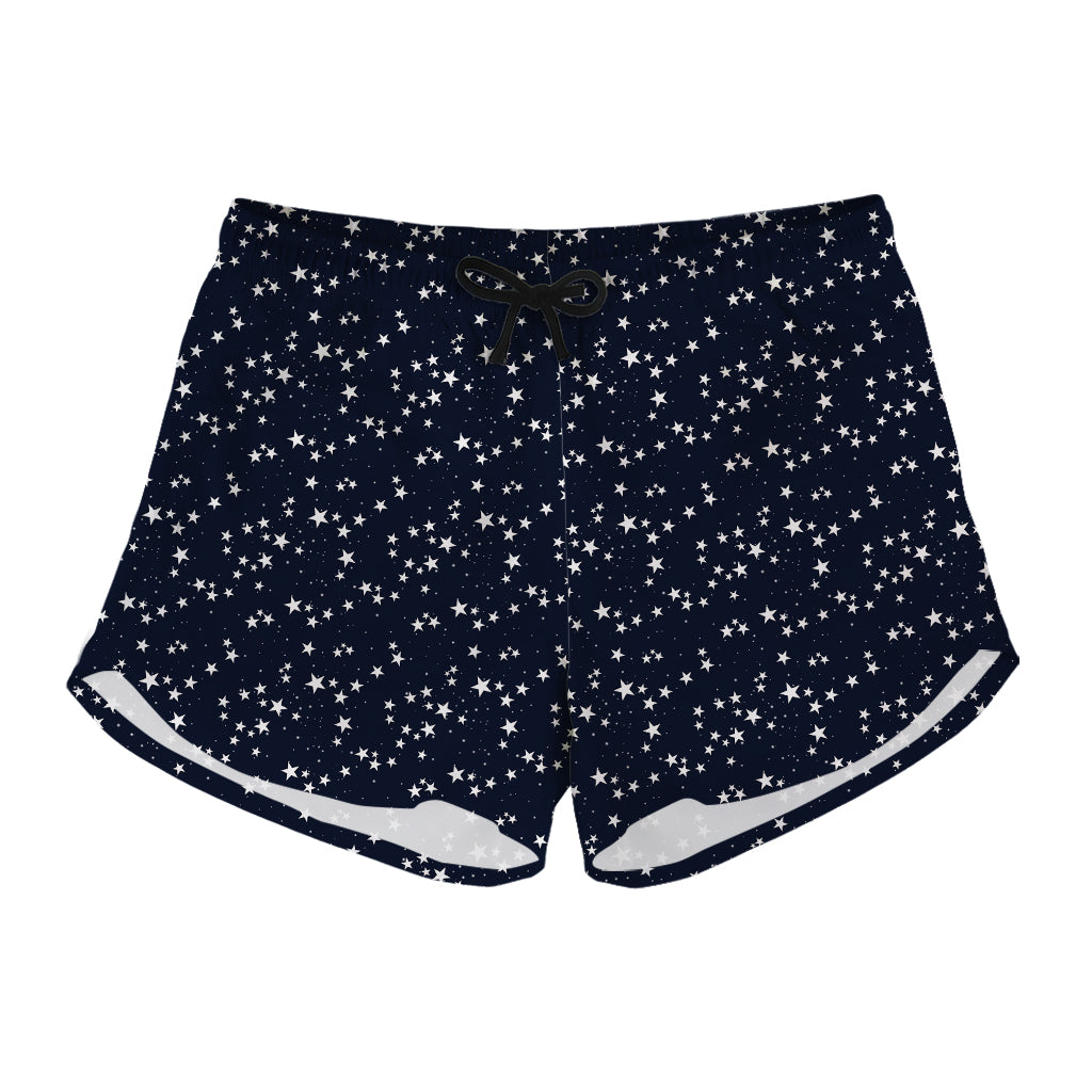 Star Sky Pattern Print Women's Shorts