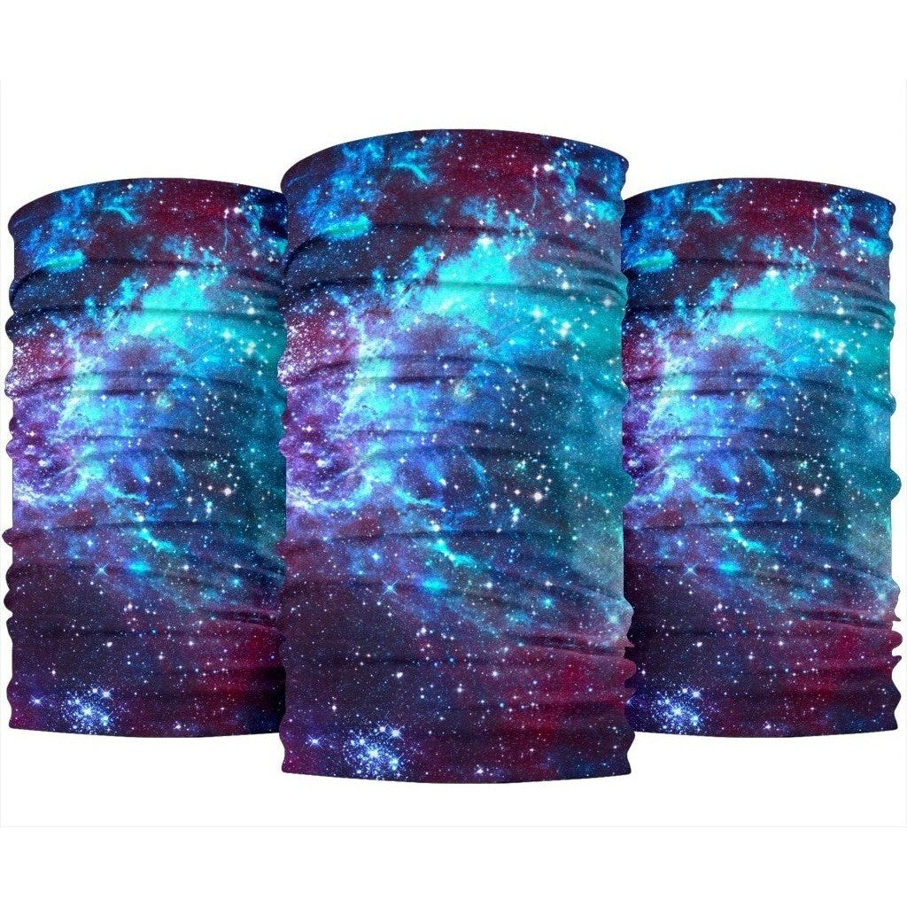 Starfield Nebula Galaxy Space Print 3-Pack Bandanas