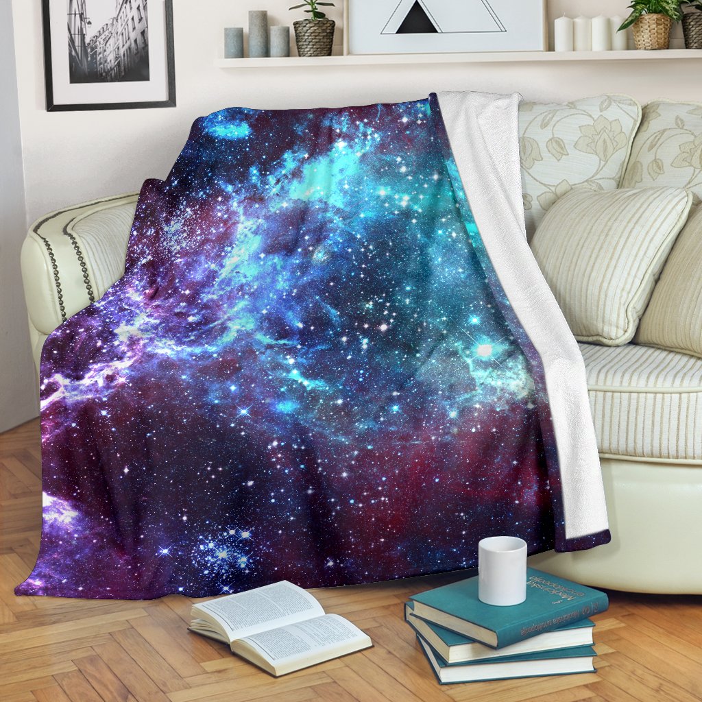 Starfield Nebula Galaxy Space Print Blanket