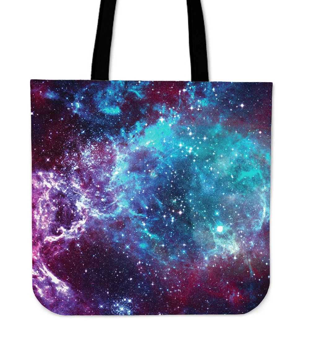 Starfield Nebula Galaxy Space Print Canvas Tote Bag