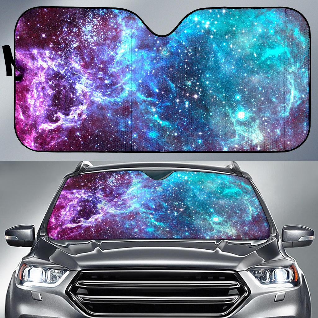 Starfield Nebula Galaxy Space Print Car Sun Shade