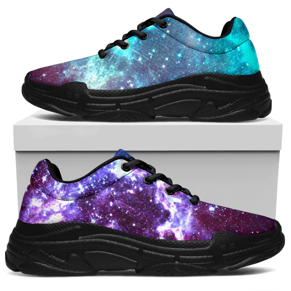 Starfield Nebula Galaxy Space Print Chunky Sneakers