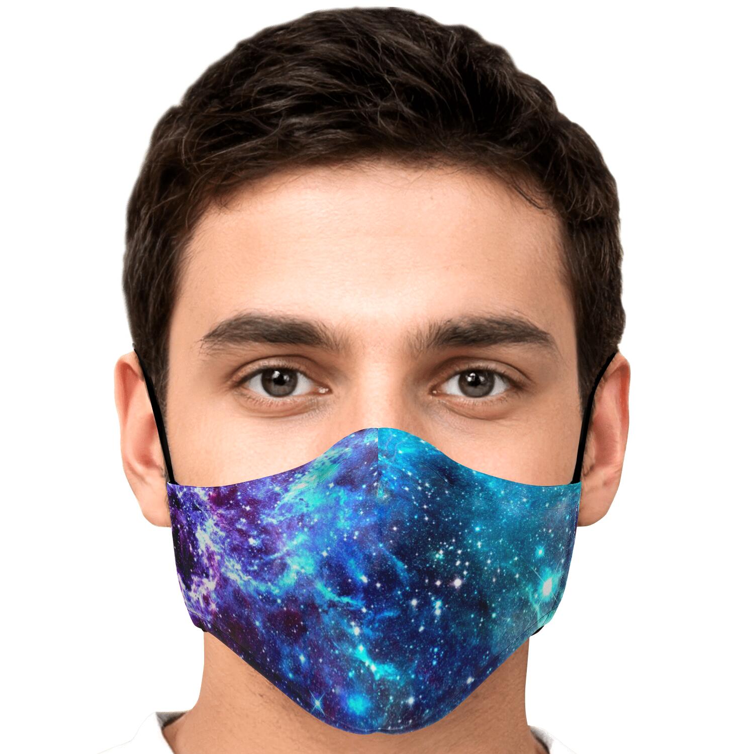 Starfield Nebula Galaxy Space Print Face Mask