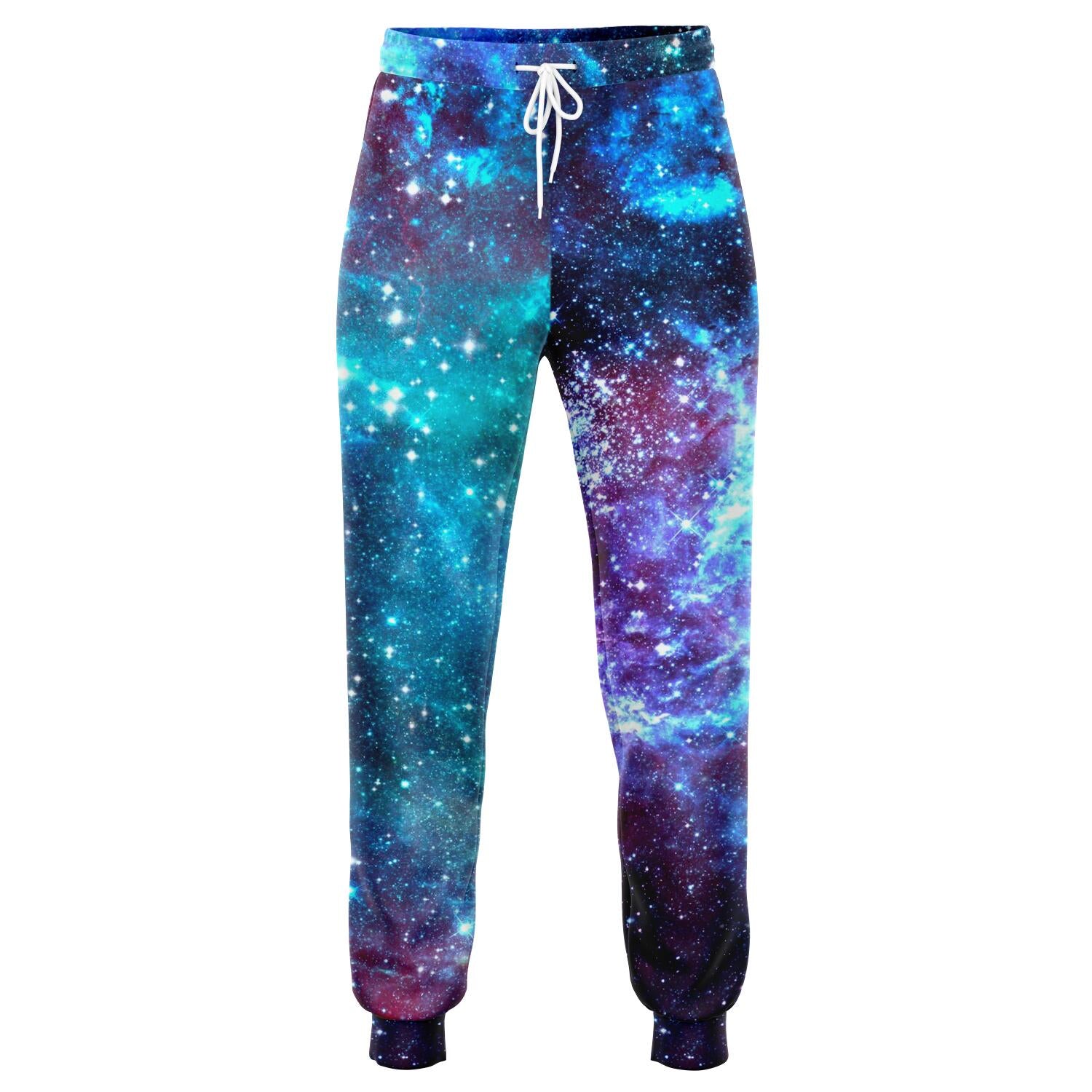 Starfield Nebula Galaxy Space Print Jogger Pants