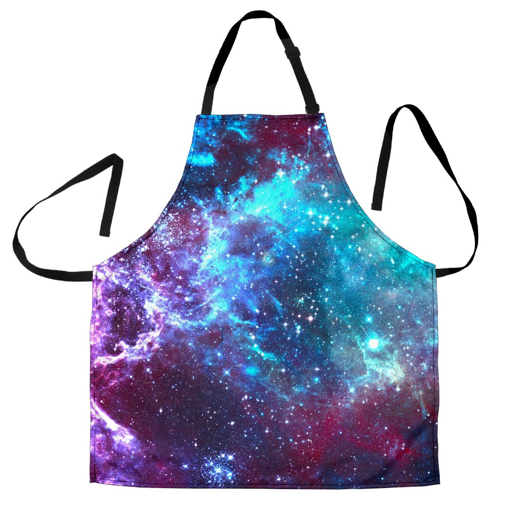 Starfield Nebula Galaxy Space Print Men's Apron