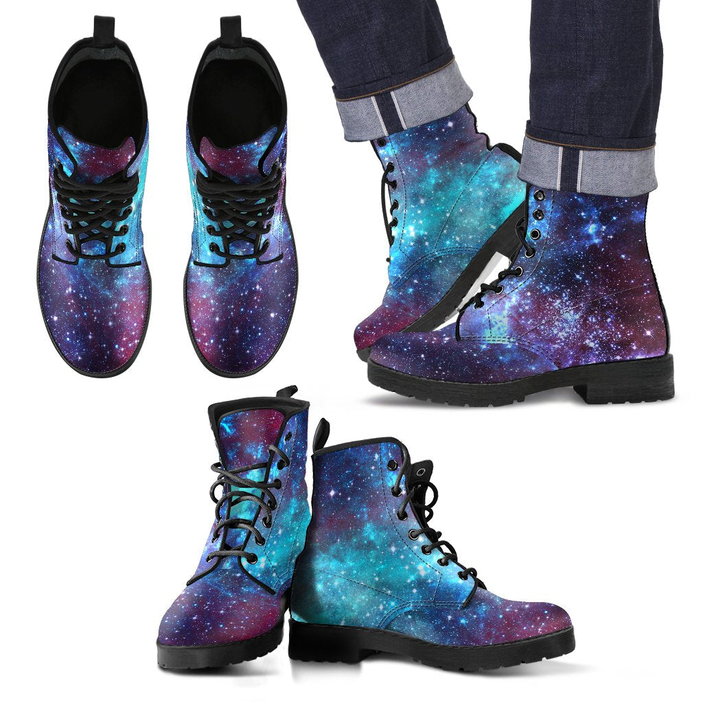 Starfield Nebula Galaxy Space Print Men's Boots