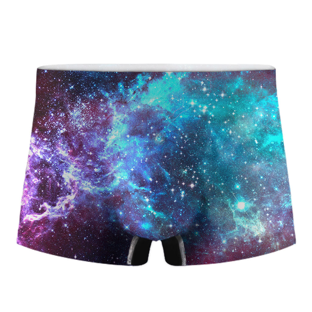 Starfield Nebula Galaxy Space Print Men's Boxer Briefs