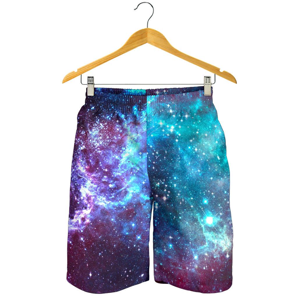 Starfield Nebula Galaxy Space Print Men's Shorts