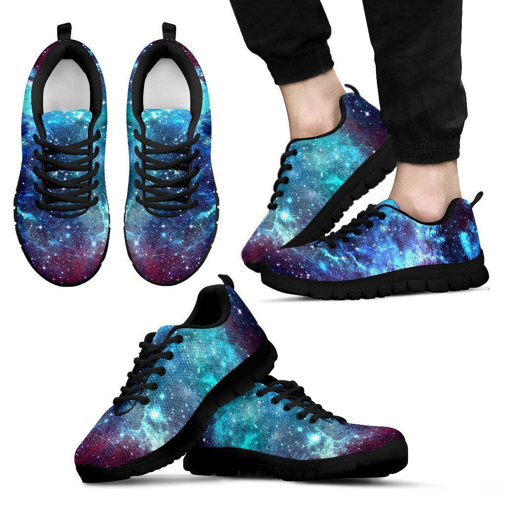 Starfield Nebula Galaxy Space Print Men's Sneakers