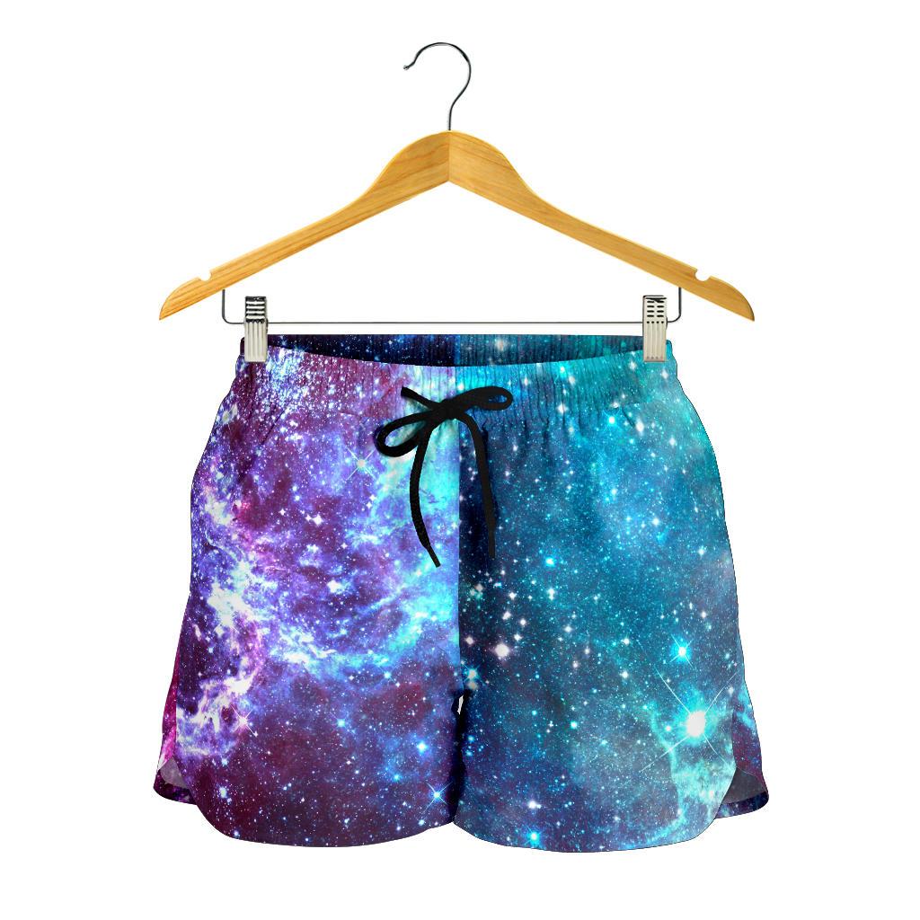 Starfield Nebula Galaxy Space Print Women's Shorts