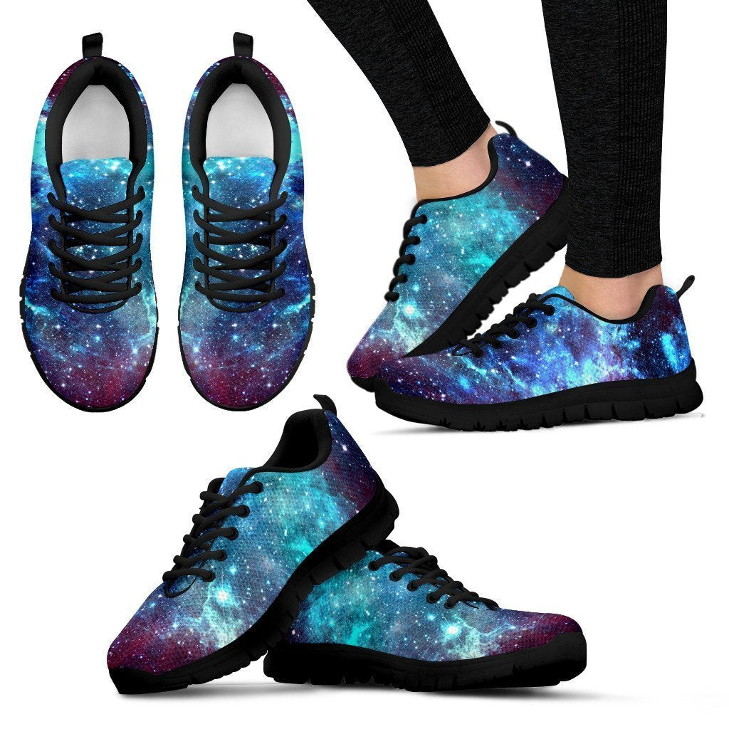 Starfield Nebula Galaxy Space Print Women's Sneakers